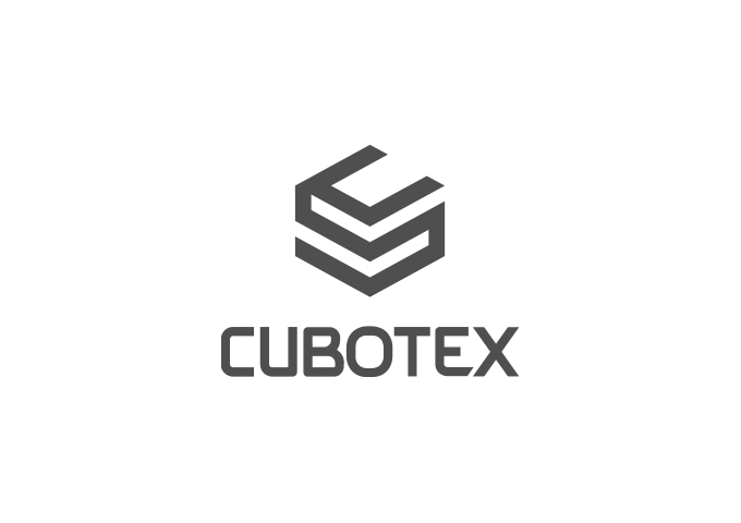 Logo Cubotex azienda che progetta e realizza macchine per tintura di alta qualità in ambito industriale, con oltre 2400 macchine installate in 75 Paesi.