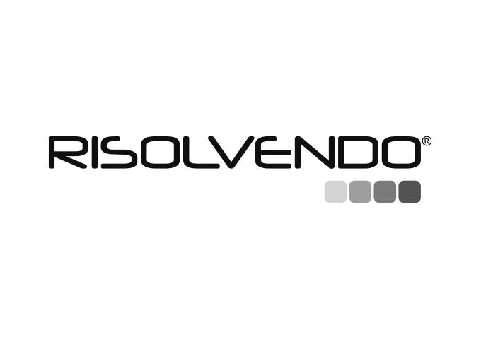 Logo Risolvendo, Gadget innovation, azienda italiana di consulenza e progettazione nel settore promozionale, focalizzata negli ambiti creativo, produttivo, commerciale e marketing di gadget personalizzati