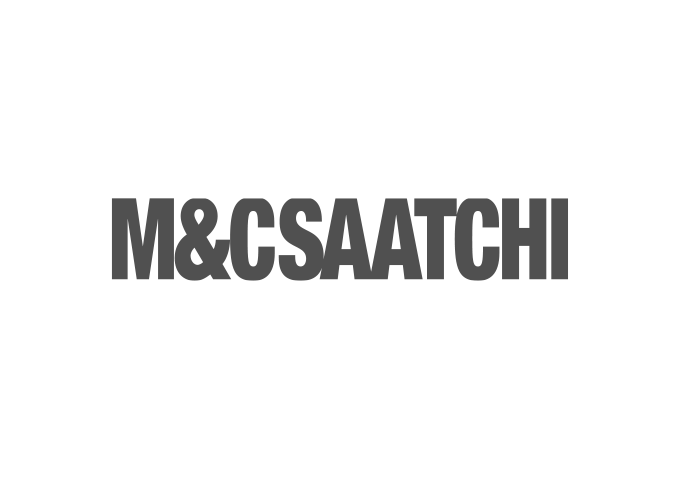 Logo M&C Saatchi, società di comunicazione internazionale che offre servizi di pubblicità, marketing, media, digital, PR e sport in 24 paesi.